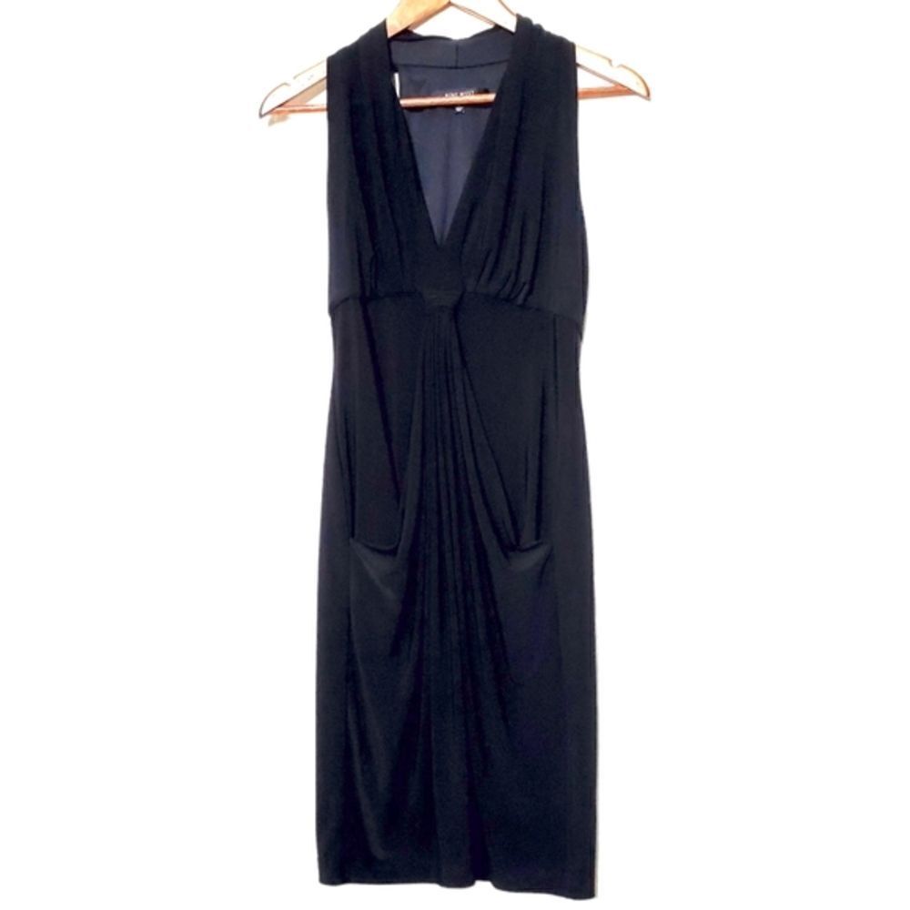 Nine West Womens Origami Black Sleeveless Dress Size 4
